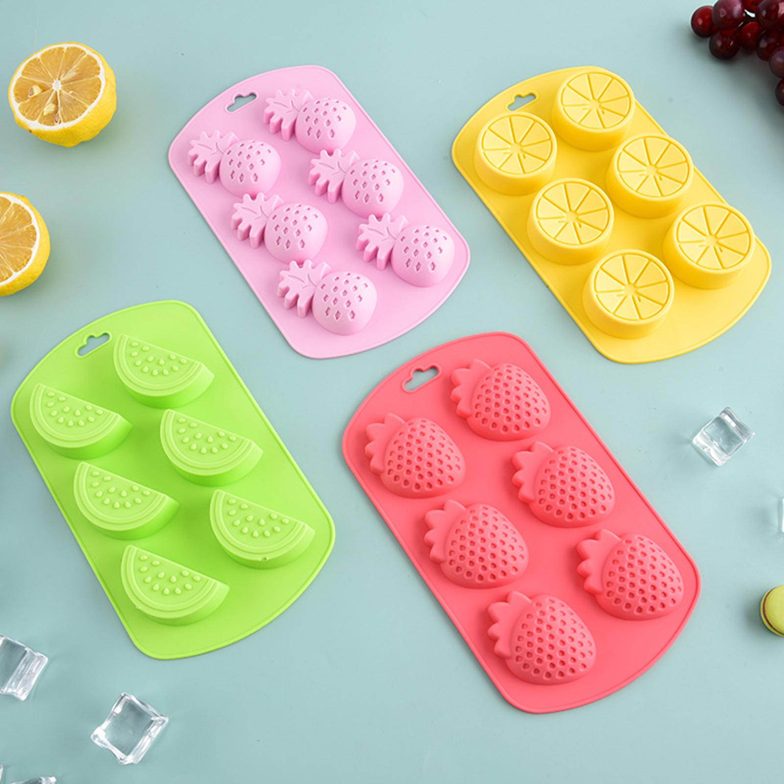 6 Cavity Fruit Shaped Silicone - Gummy Candy ulasan dan harga