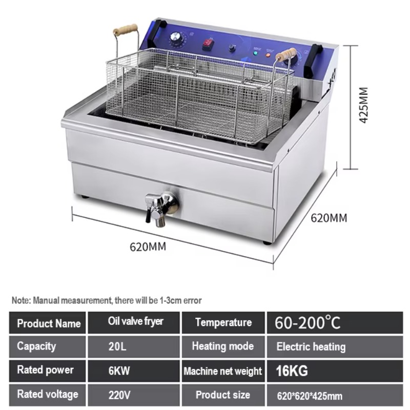 Commercial Electric Fryer Stai - Popcorn ulasan dan harga